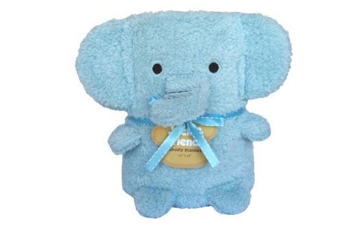 Towel Treat Plush Blanket Blue Elephant