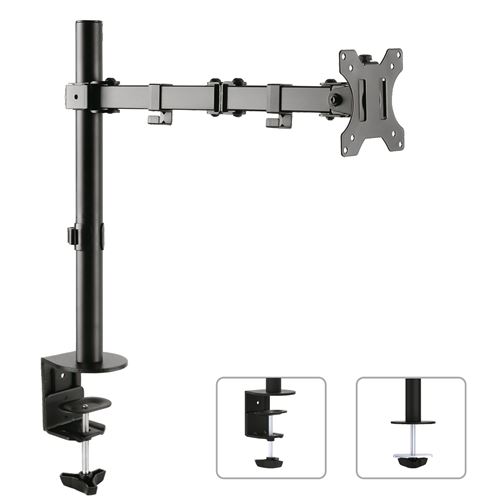 Maclean MC753 Bras de moniteur support pour moniteur 13-32 360° LCD LED VESA 75x75 100x100 jusqu'à 8 kg 3x joints