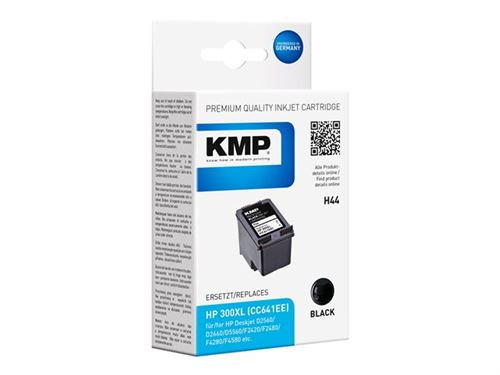 KMP Encre -  - HP CC641EE Nr.300XL compatible noir H44 