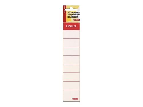 Esselte - étiquettes de tranche - 10 unités