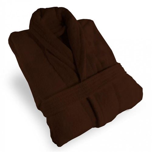 SOLEIL D'OCRE Peignoir Microfibre - Chocolat