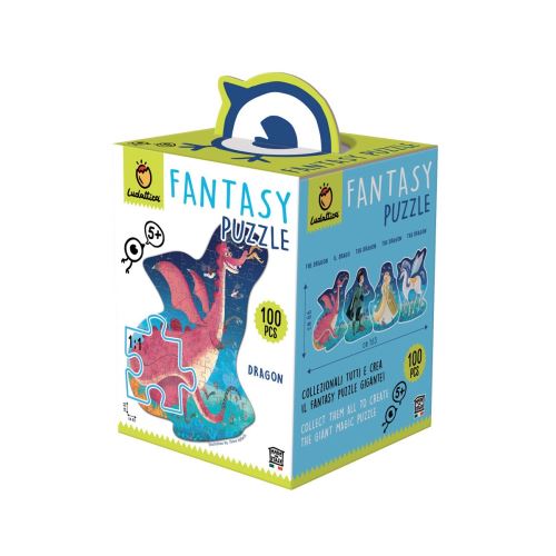LUDATTICA Puzzle 100 pièces FANTASY PUZZLE DRAGON Multicolore
