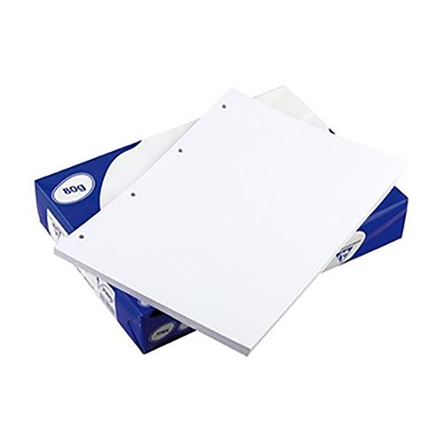 500 Feuilles - Papier Blanc Perforé 4 Trous - Clairefontaine 2989C - Papier  Fantaisie - Achat & prix
