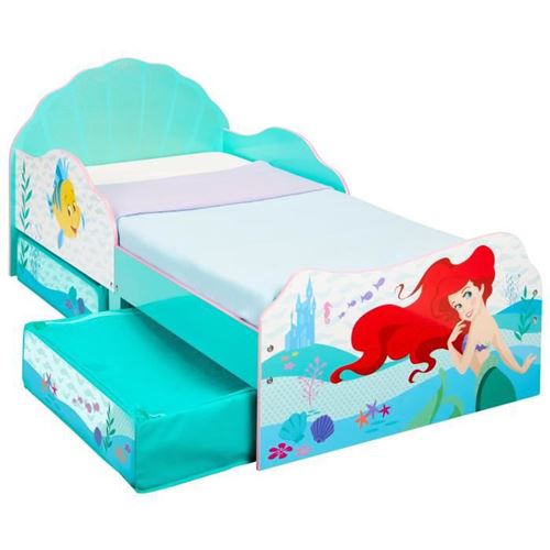 Worlds Apart Disney Princess ARIËL - PEUTERBED MET OPBERGRUIMTE Onder HET Bed
