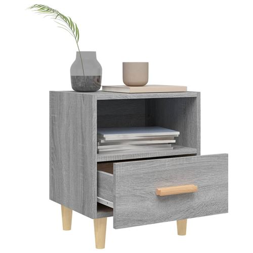 Vidaxl Gris Table De Chevet Sonoma 40X35x47 Cm - Image 3