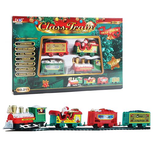 Ensemble de Train électrique de noël, petit Train électrique, jouet  éducatif pour enfants, jouet de construction