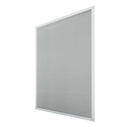 ECD Germany 3x Moustiquaire pour Fenêtre - 130 x 150 cm - Cadre en Aluminium Blanc - sans