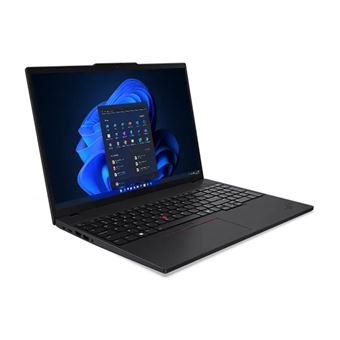 Lenovo ThinkPad T16 Gen 3 21MN - Conception de charnière à 180 degrés - Intel Core Ultra 5 - 125U / jusqu'à 4.3 GHz - Win 11 Pro - Intel Graphics - 16 Go RAM - 512 Go SSD TCG Opal Encryption 2, NVMe - 16" IPS 1920 x 1200 - Gigabit Ethernet - Wi-Fi 6E,
