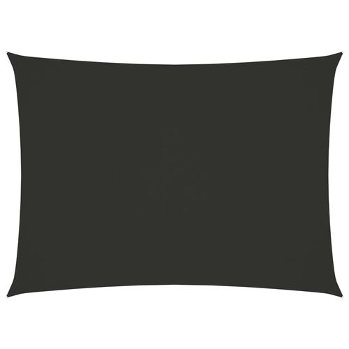 Voile de parasol Tissu Oxford rectangulaire 2x3,5 m Anthracite