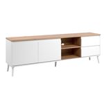 Atyhao Table console chêne fumé 100x28x80,5 cm bois d'ingénierie 10698