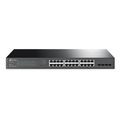 Tp-Link Jetstream Tl-Sg2428P - Commutateur - Intelligent - 24 X 10/100/1000 (Poe+) + 4 X Sfp - Montable Sur Rack - Poe+ (250 W)