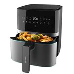Cecotec Friteuse Sans Huile Cecofry Neon 5000 - 5 L, Vaporisateur D'eau, 10 Programmes, Fenêtre De Visualisation - Cuisson Saine Et Croustillante !