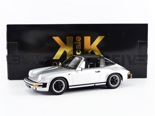 Voiture Miniature de Collection KK SCALE MODELS 1-18 - PORSCHE 911 SC Targa - 1983 - Silver - 180842S