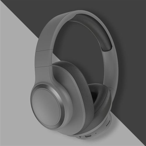 Non Communiqué Gris Casque Audio Bluetooth Sans Fil Réduction De Bruit 49H Autonomie Couleur Abricot Yonis