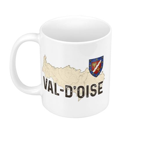 Fabulous Mug céramique Val d'Oise carte ancienne