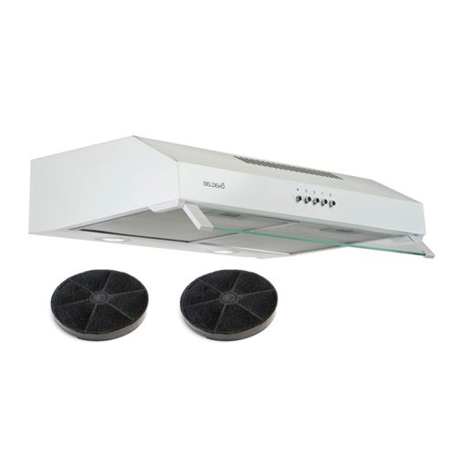 Beldeko - Hotte Casquette - 60 cm - 435 m3/h - 200W - Blanc - Image 2