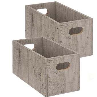 Boîtes De Rangement Pour Photos 10x15 Cm - Lot De 2 Avec 3 Compartiments Et Couvercle, Portables