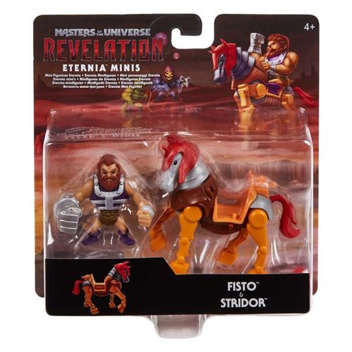 Les Maîtres de l'univers Révélation Eternia Minis - GYY31 - Véhicule + Figurine articulée 8cm - Fisto + Stridor