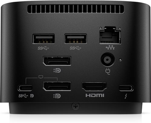 Station d accueil HP Thunderbolt Dock G4 pour PC portable 120 W Noir
