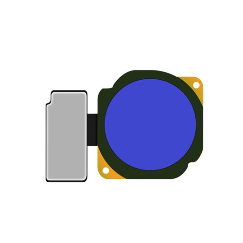 Bouton Home pour Honor 9 Lite de Remplacement avec Nappe de connexion Bleu Clappio