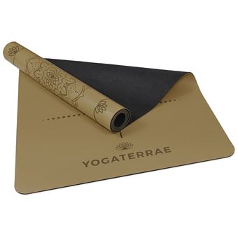 Tapis de Yoga Bronze Antidérapant PU-Caoutchouc naturel Éco-Responsable  MANDALA Premium 183x68x0,4cm - Accessoire fitness yoga et pilates - Achat &  prix