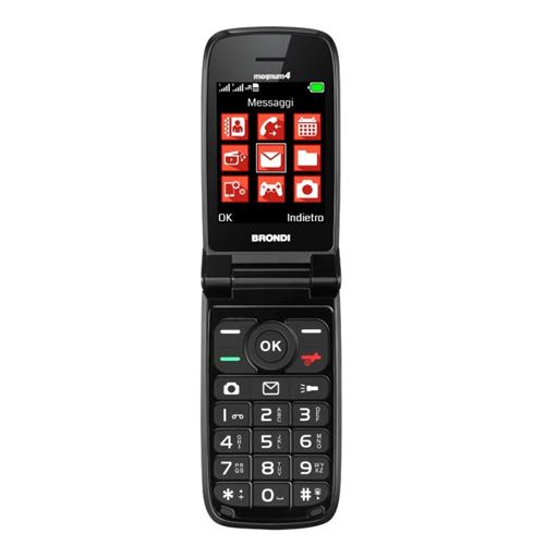 Téléphone portable Brondi Magnum 4 7,11 cm (2.8') Rouge
