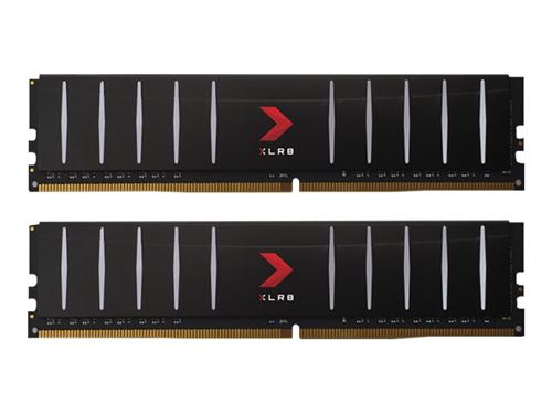 XLR8 - DDR4 - kit - 16 Go: 2 x 8 Go - DIMM 288 broches faible encombrement - 3200 MHz / PC4-25600 - CL16 - 1.35 V - mémoire sans tampon - non ECC