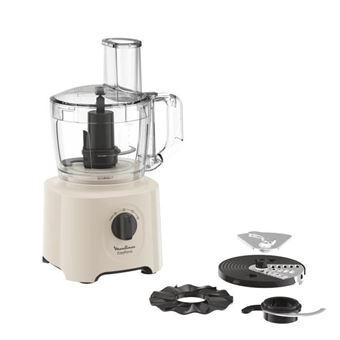Moulinex Easy Force Robot Multifonction, 4 Accessoires, 15 Fonctions, Compact, Pieces Compatibles Lave-Vaisselle Fp242B10 - 1