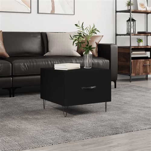VIDAXL - Table basse - Noir - 50x50x40 cm - Image 2