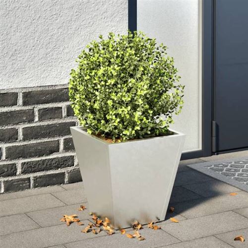 vidaXL Jardinière 30x30x30 cm acier inoxydable, jardinière d'extérieur, boîte à fleurs, boîte de jardin, jardinière de 851046
