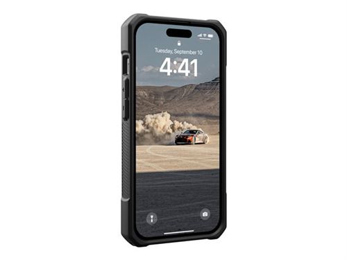 UAG Monarch Kevlar Series Rugged Case for Apple Iphone 15 [6.1-inch] - Monarch Kevlar Black - Coque de protection pour téléphone portable - polycarbonate, caoutchouc, DuPont Kevlar, cadre en polyuréthane thermoplastique (TPU) - kevlar noir - pour Apple