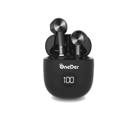 Ecouteurs bluetooth sans fil W16 LED Noir