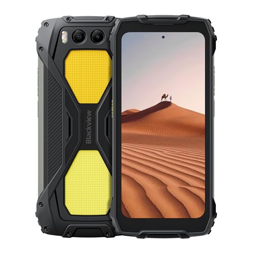 BLACKVIEW BV7300 Smartphone 6.67 6Go+256Go 15000mAh(45W) Android 14 téléphone Dual SIM 4G-Noir (528g )