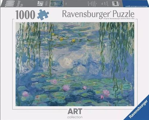 Puzzle 1000 pièces : Les Nymphéas Claude Monet Ravensburger France - vue 1