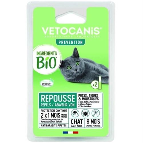 Meilleurs prix pour Pipettes Antiparasitaire VETOCANIS Ingrédients Bio pour Chats
