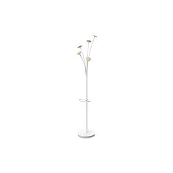Portemanteau design festy blanc et bois - 1