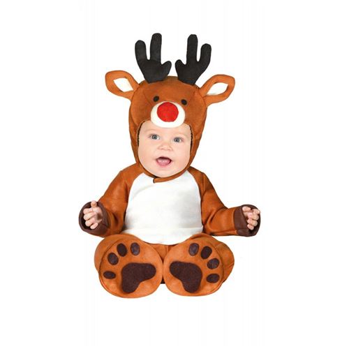 déguisement costume renne bébé - 12/18 mois - marron - guirma 41587