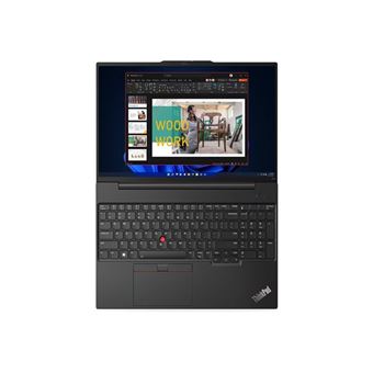 Lenovo ThinkPad E16 Gen 1 21JN - Conception de charnière à 180 degrés - Intel Core i7 - 13700H / jusqu'à 5 GHz - Win 11 Pro - Carte graphique Intel Iris Xe - 32 Go RAM - 1 To SSD TCG Opal Encryption 2, NVMe - 16" IPS 1920 x 1200 - Wi-Fi 6 - noir graph