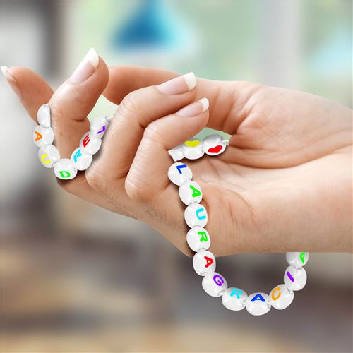Kit bracelets à messages - Perles alphabet - Perles et bijoux