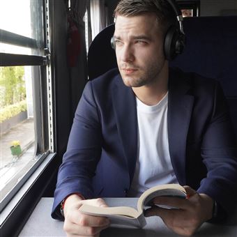 Casque audio sans fil Bluetooth Divacore Addict avec réduction de bruit adaptative Noir