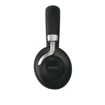 Casque audio sans fil Bluetooth Divacore Addict avec réduction de bruit adaptative Noir