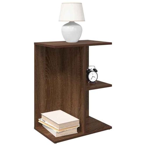 Non Communiqué Marron Vidaxl Tables De Chevet 2 Pcs Chêne Bois D'ingénierie, Table De Nuit, Table De Lit, Table De Bout, Armoire De Lit, 858663