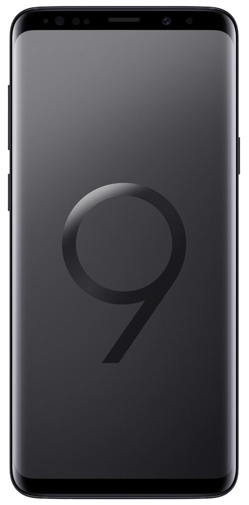 Samsung Galaxy S9+ - 4G smartphone - RAM 6 Go / Mémoire interne 128 Go - microSD slot - écran OEL - 6.2 - 2960 x 1440 pixels - 2x caméras arrière 12 MP, 12 MP - front camera 8 MP - noir minuit