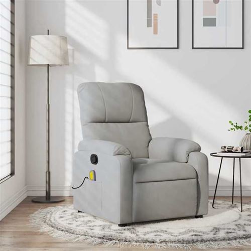 Vidaxl Gris/Clair Fauteuil Tissu - Image 2