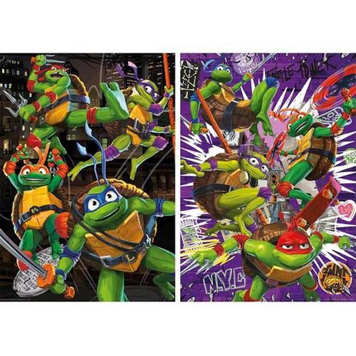 Non Communiqué Puzzle 2 X 500 Pièces : Tortue Ninja Educa