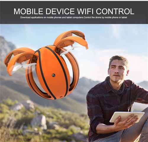 Basket-ball Pliable Drone 720P 2.4Ghz WiFi FPV G-Sensor RC Pocket Drone avion