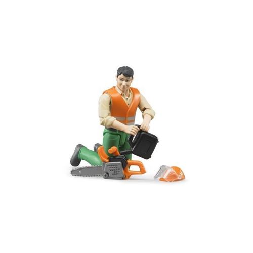 Figurine bucheron avec accessoires forestiers - BRUDER - 60030 6003