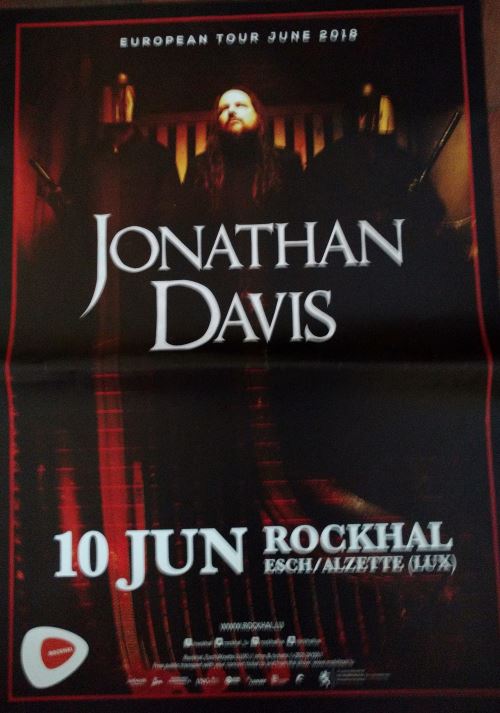 Jonathan DAVIS - JD - Jdevil / Korn - Tour 2018 - AFFICHE État correct - N/A reconditionné disponible sur Fnac