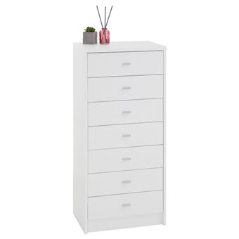 Commode chiffonnier DONIA, meuble de rangement avec 7 ...