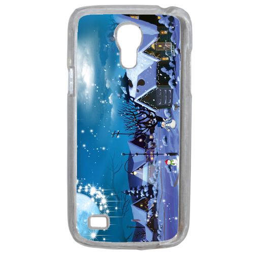 Coque Village Sous La Neige Compatible Samsung Galaxy S4 Mini Transparent